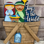 Nativity Basket Changeable 3D LASER PROJECT G0799