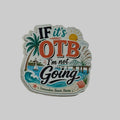 Sticker with scenic design and text on a white background