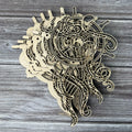 Octopus With Ship Wheel 3D LASER PROJECT - P014175