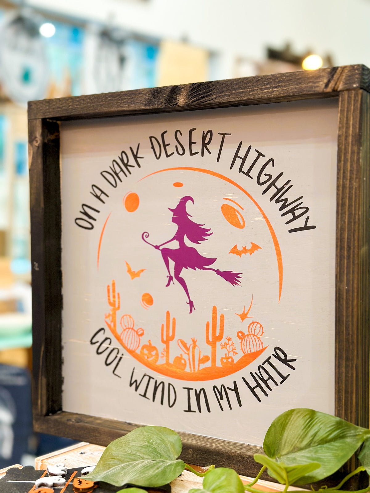 On A Dark Desert Highway with Witch SQUARE DESIGN P02936