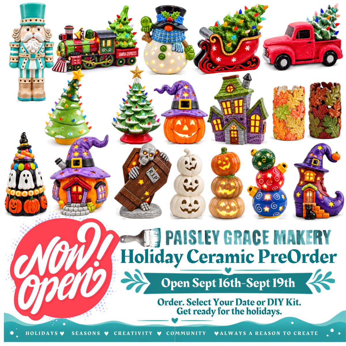 Holiday Ceramic PreOrder- Open Sept 16th-19th