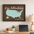 Our Adventures Map Personalized Signature Design P0477
