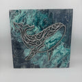 Paint Pour SQUARE With Sea Life G0613
