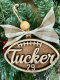 Personalized Football Ornament P13502