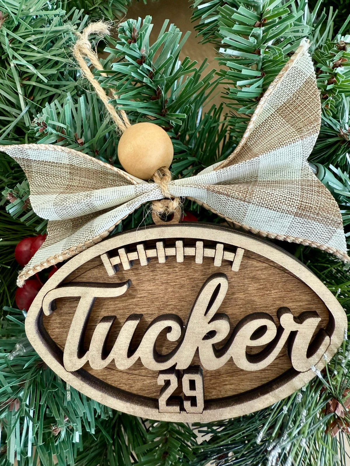 Personalized Football Ornament P13502