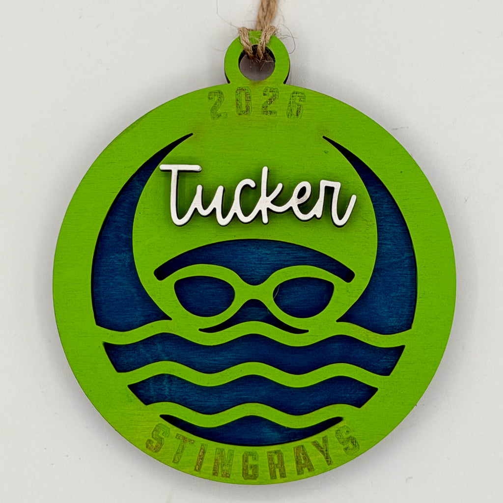 Personalized Swim Team Ornament G0768