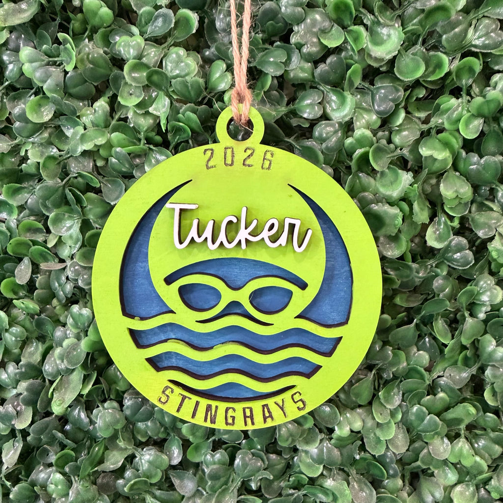Personalized Swim Team Ornament G0768