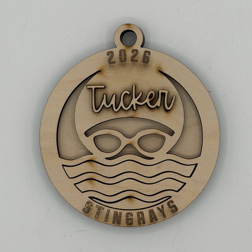Personalized Swim Team Ornament G0768