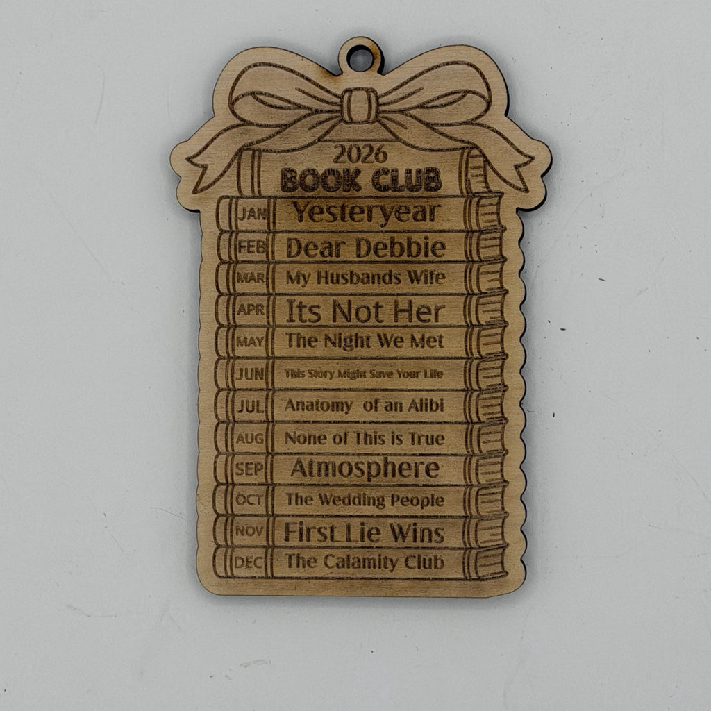 Personalized Year in Books Book Club Ornament G0766
