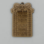 Personalized Year in Books Book Club Ornament G0766