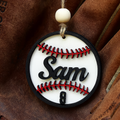 Personalized 3D LASER Baseball Ornament