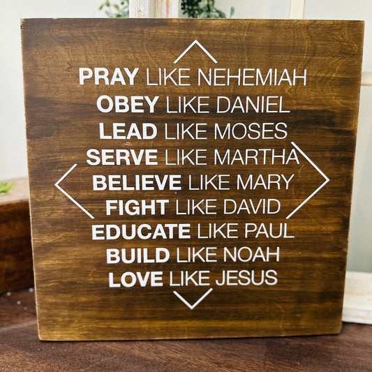 Pray Like Nehemiah Square Design P02886
