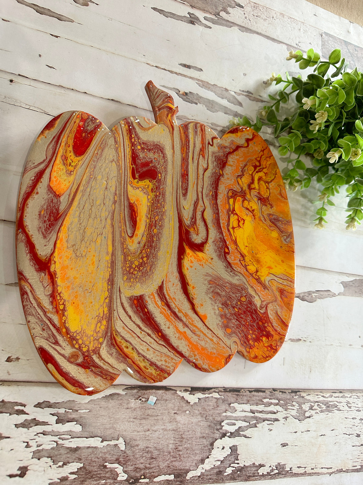 Pumpkin Paint Pour Shape P02873