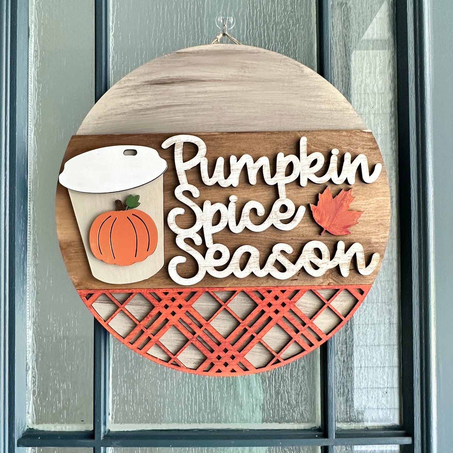 Pumpkin Spice Season 3D Door Hanger P02793