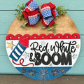 Red White and BOOM 3D DOOR HANGER - P014135