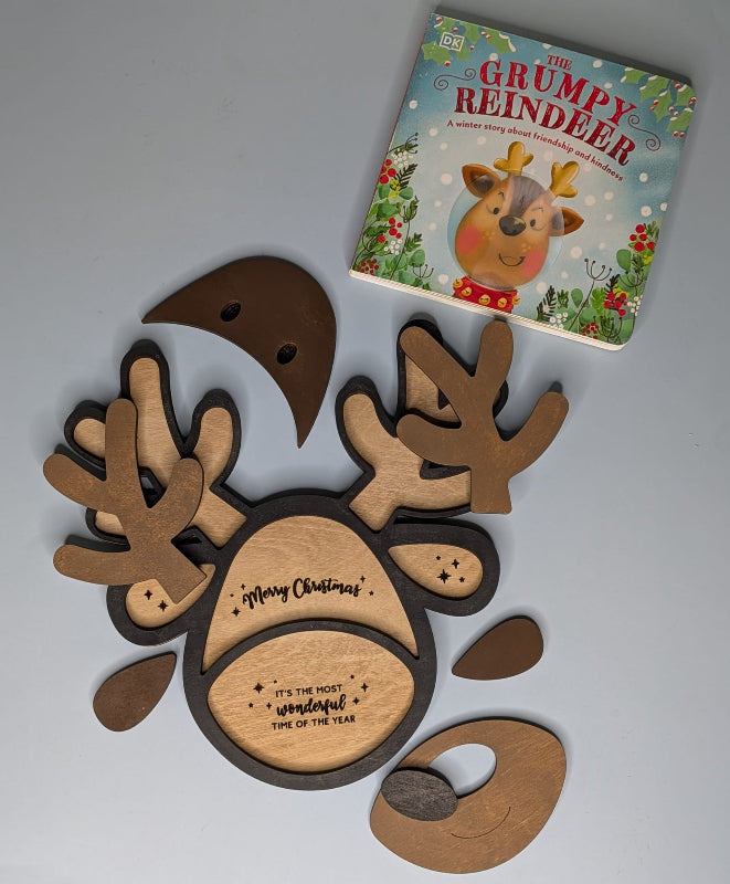 Reindeer Puzzle 3D LASER PROJECT - P014120
