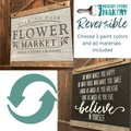 Flower Market/ Do What Makes You Happy Reversible Design **Limited Design**