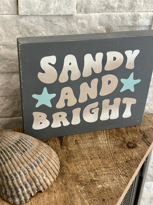 Sandy and Bright Shelf Sitter 5x7 Block P02978