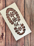 Santa Boot Print Cut Out P02944