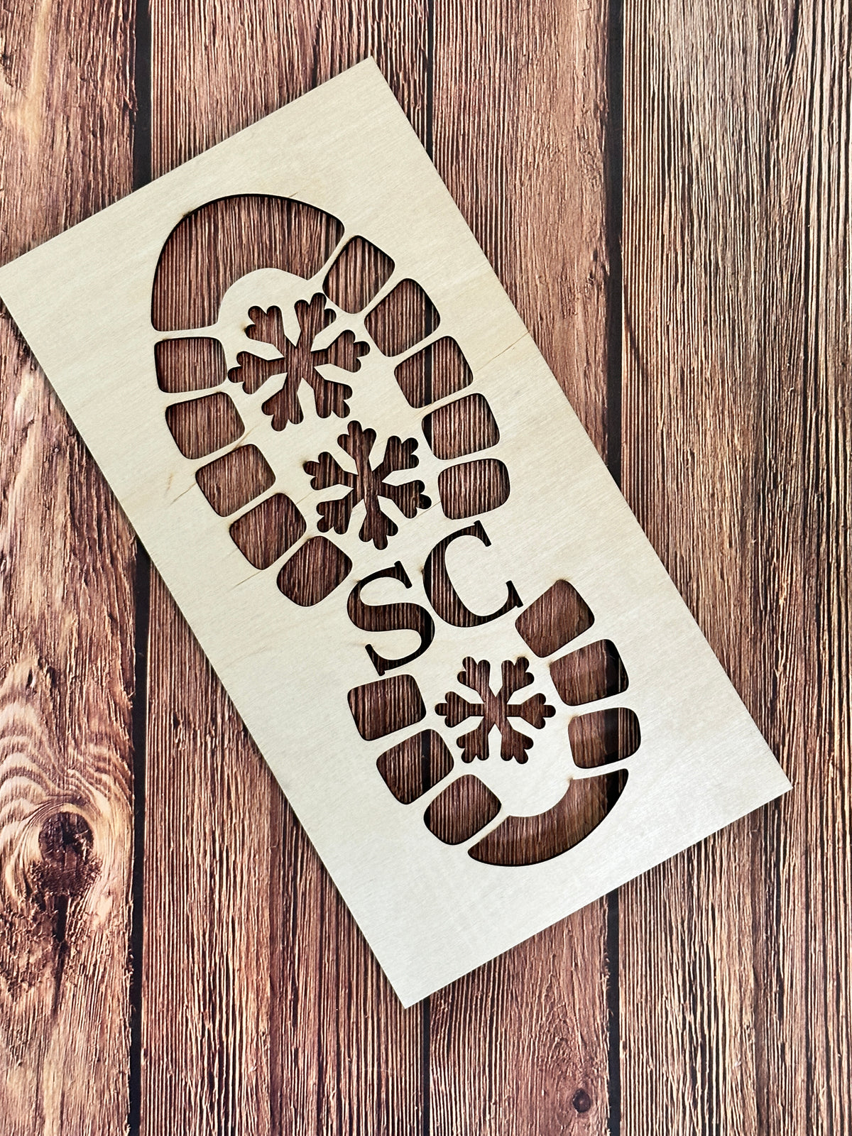 Santa Boot Print Cut Out P02944