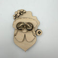 Santa Face with Glasses Ornament G0804