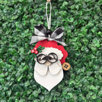Santa Face with Glasses Ornament G0804