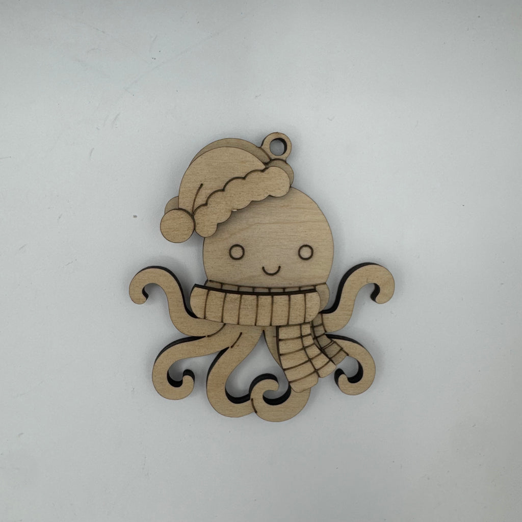 Sea Life Animal Christmas Ornaments – Set of 6 Coastal Holiday Ornaments G0641