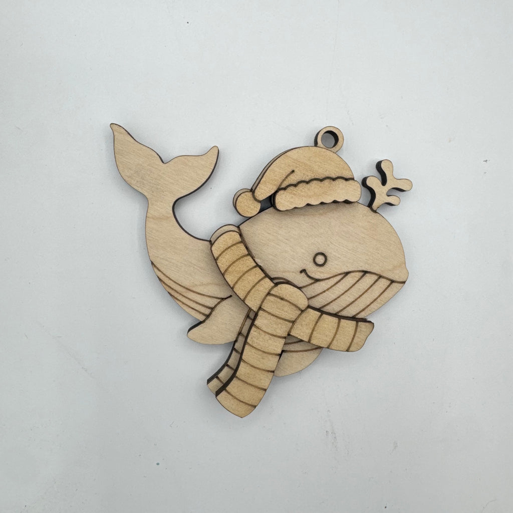 Sea Life Animal Christmas Ornaments – Set of 6 Coastal Holiday Ornaments G0641