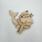 Sea Life Animal Christmas Ornaments – Set of 6 Coastal Holiday Ornaments G0641