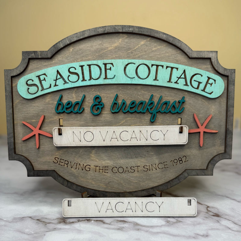 Seaside Cottage Rental Sign 3D LASER PROJECT - P014133