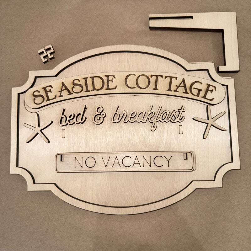Seaside Cottage Rental Sign 3D LASER PROJECT - P014133