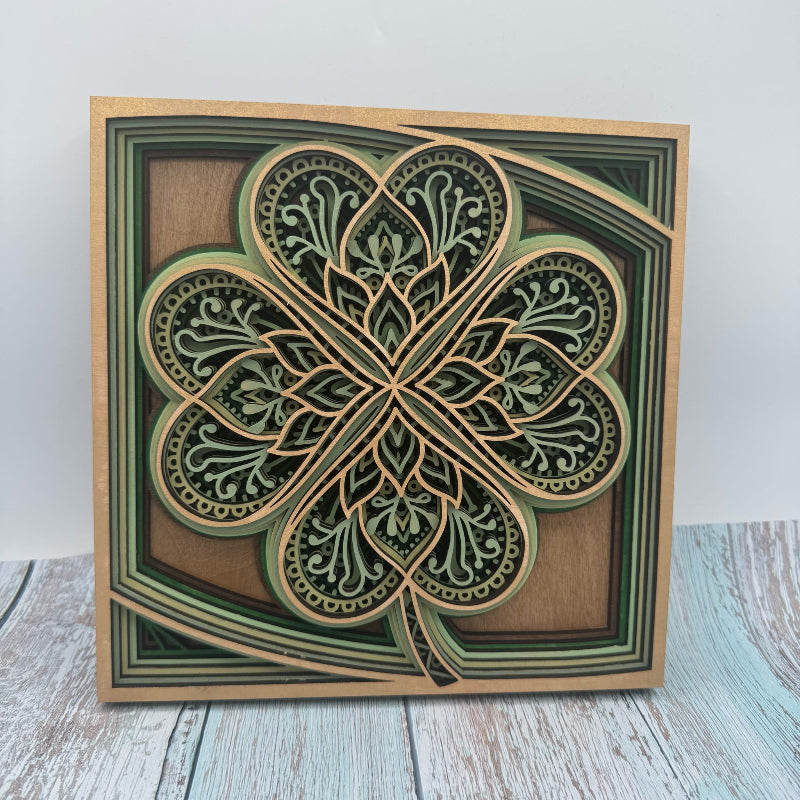 Shamrock 3D LAYERED Trio Painted PROJECT G302