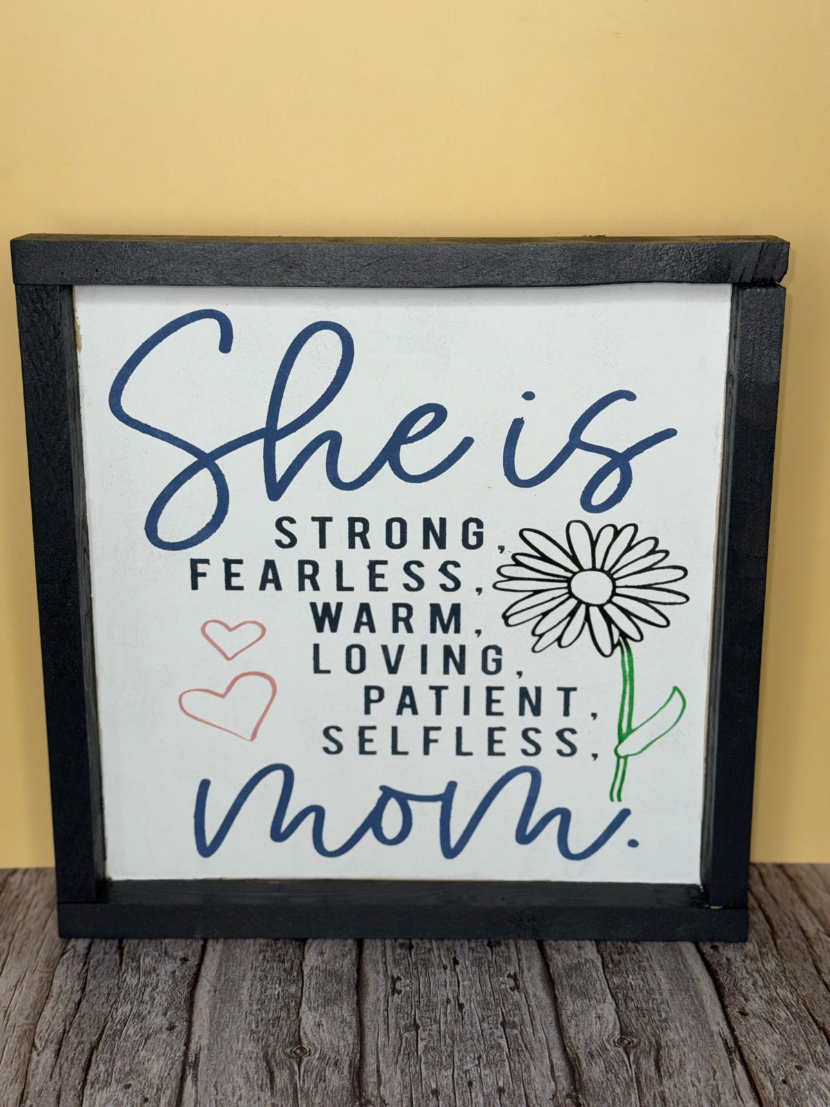 She Is Mom Square Sign P013769