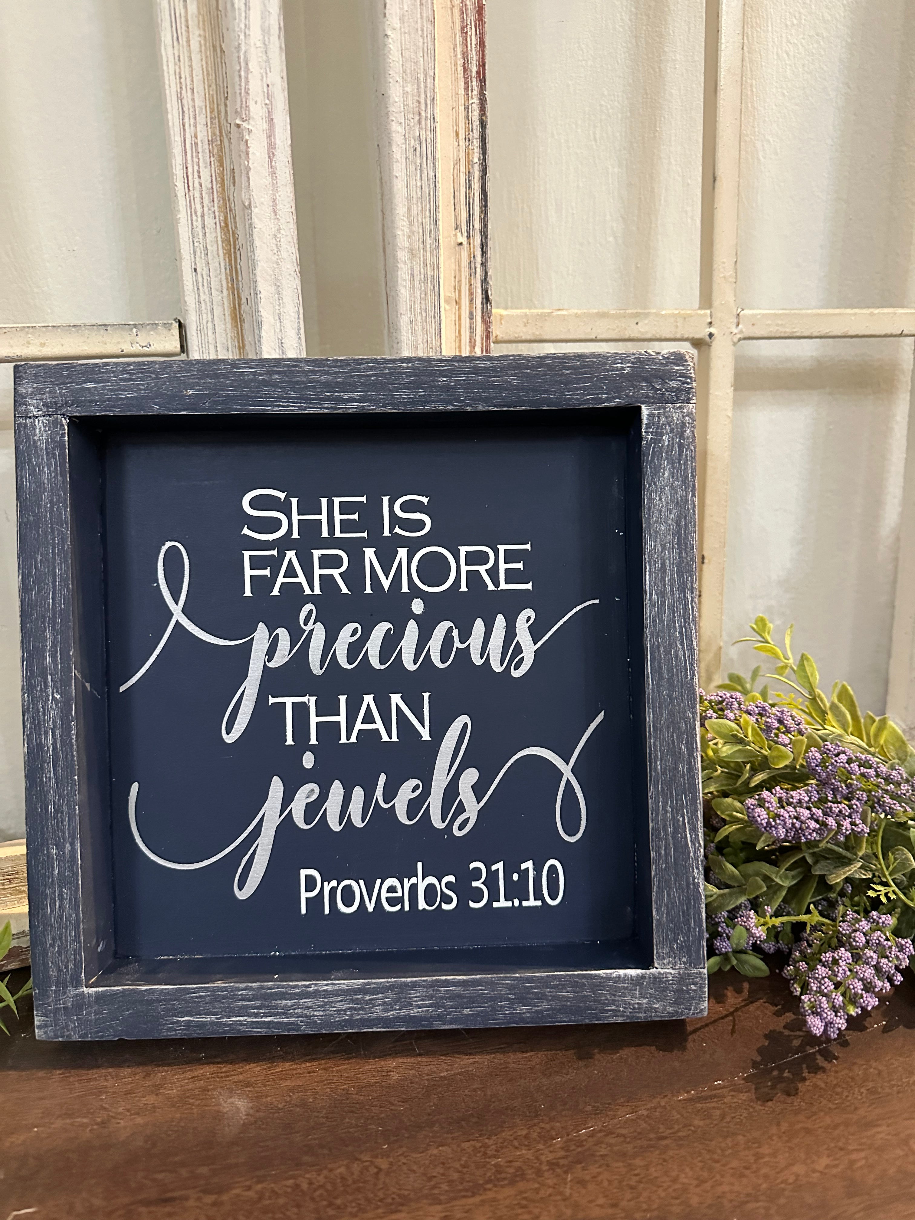 She is Far More Precious than Jewels MINI Design P03580