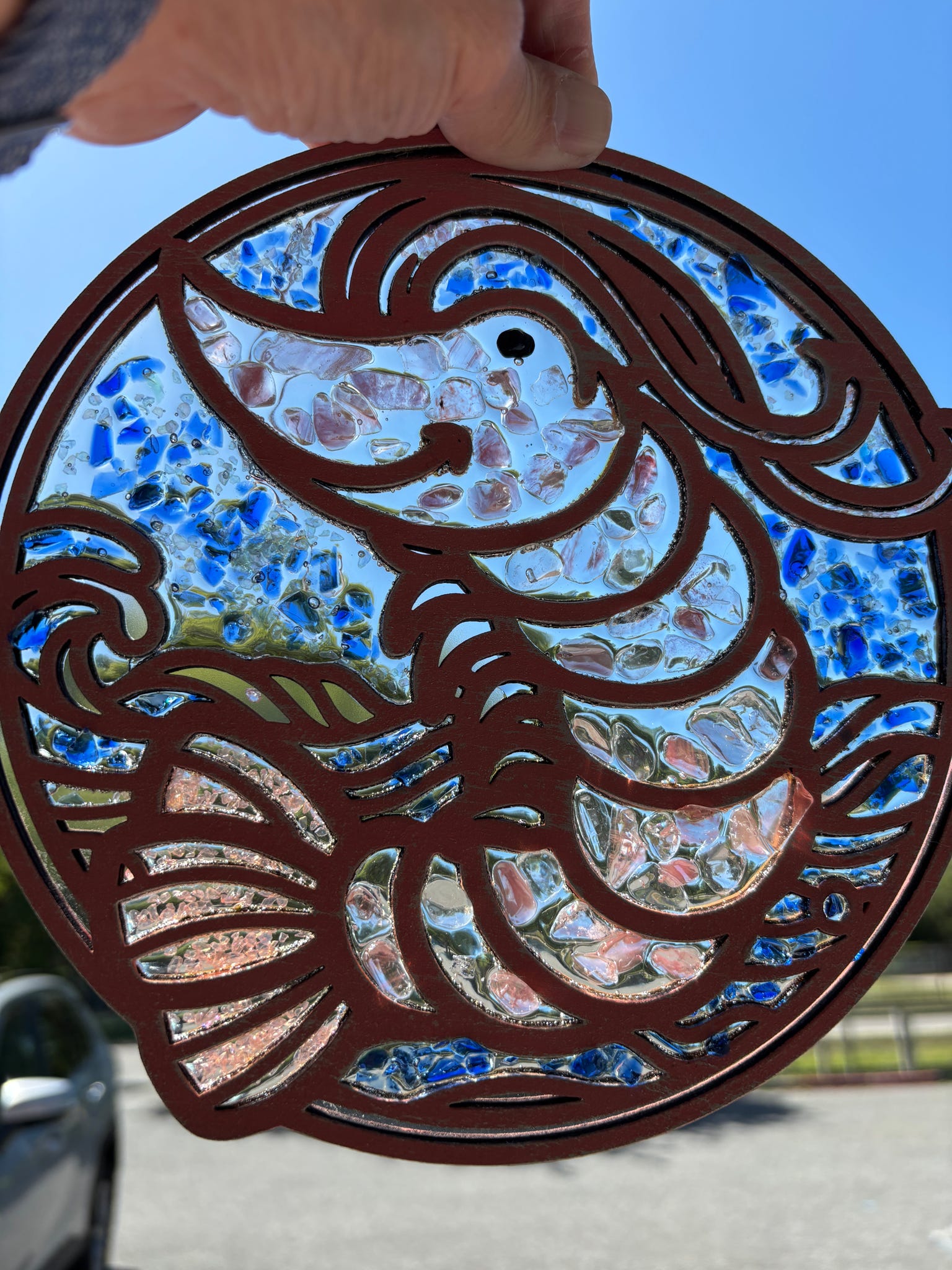 Shrimp in Ocean Sun Catcher G439