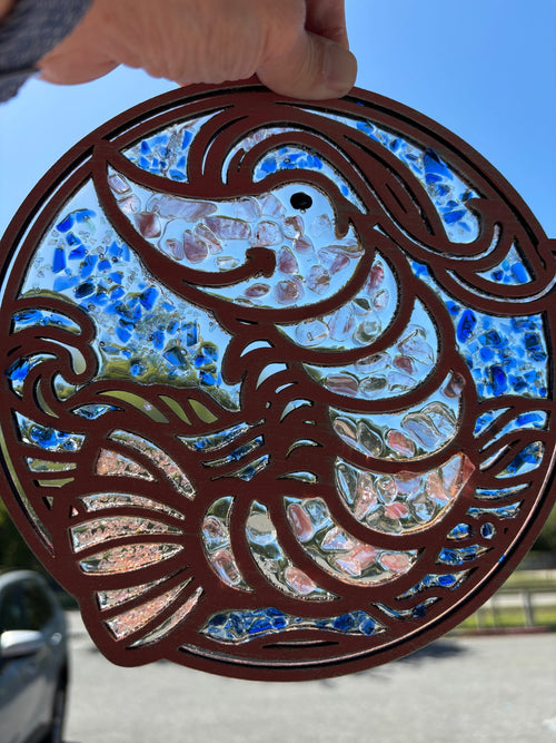 Shrimp in Ocean Sun Catcher G439