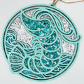 Shrimp in Ocean Sun Catcher G439