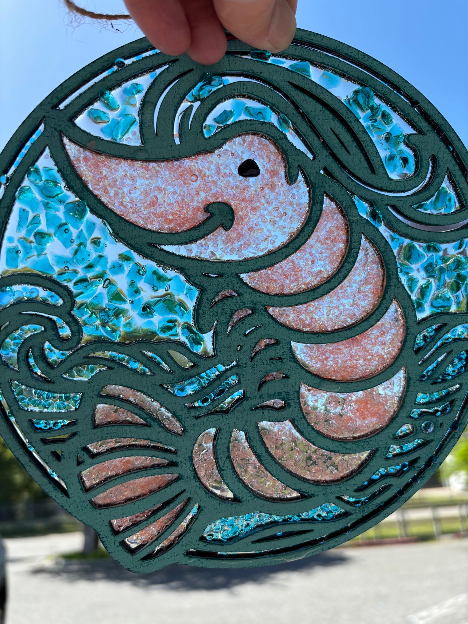 Shrimp in Ocean Sun Catcher G439