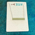 Silver Horizontal Bar Necklace 