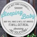 Sleeping Baby Door Hanger P0669
