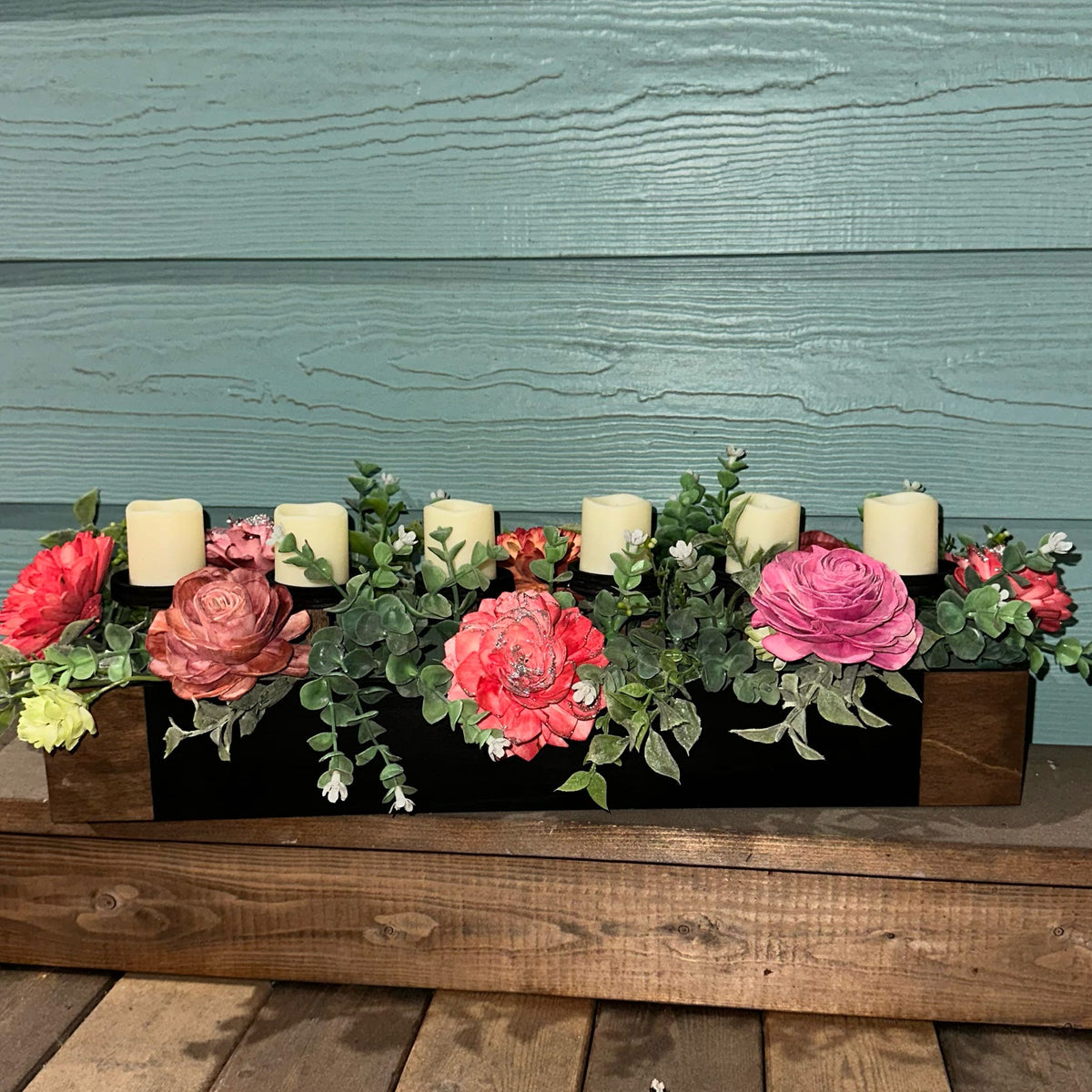 Sola Flower Candle Holder Box Centerpiece P014045