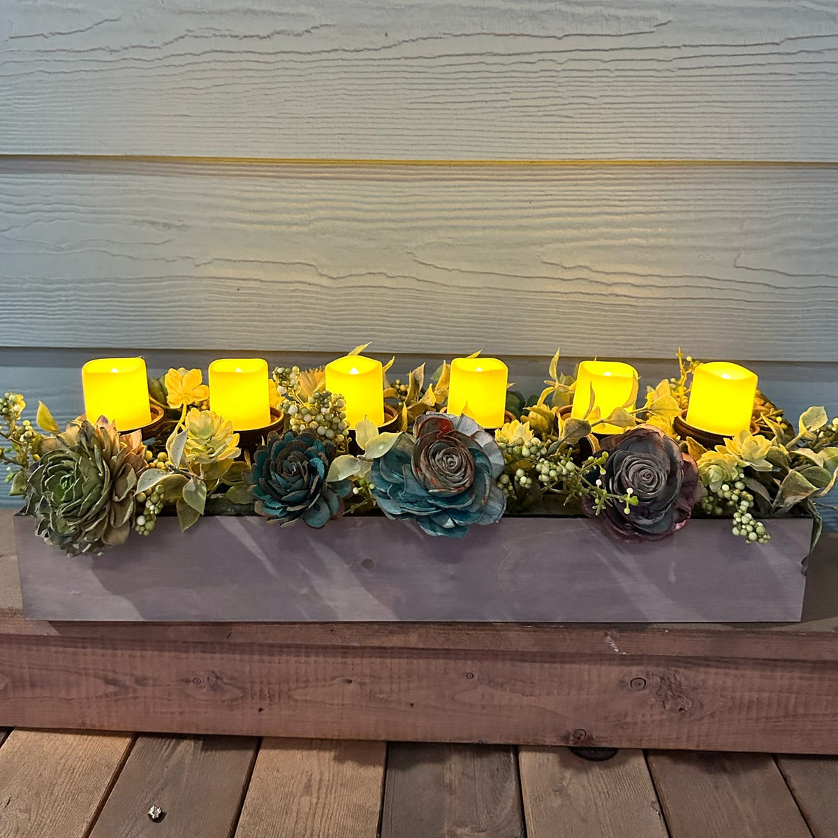 Sola Flower Candle Holder Box Centerpiece P014045