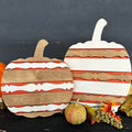 Spindle Pumpkin Duo Shelf Sitter P13235