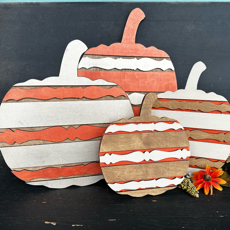 Spindle Pumpkin Duo Shelf Sitter P13235