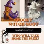 10.29.26 @ 6pm Spooky Witch Boot Painting Contest G0806