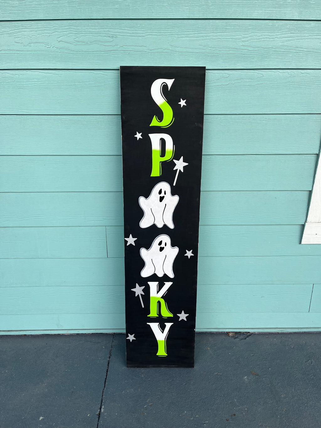 Spook Shack Sign Spooky with 3D Ghosts Porch Sign Design P02987 – Paisley Grace Makery