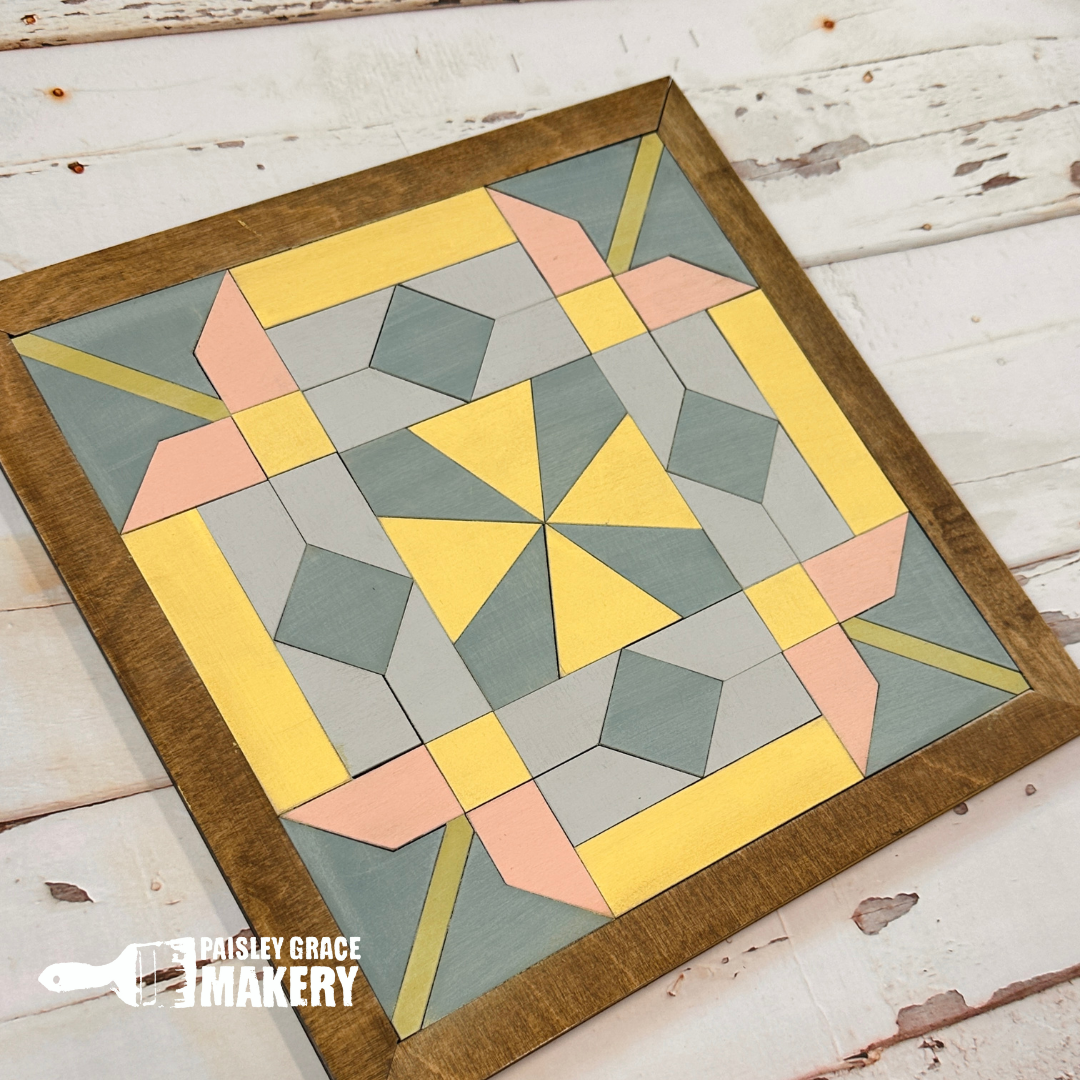 Spring Inspired Wood Barn Quilt 10.5" P03512