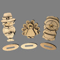 Standing Pilgrim Trio 3D LASER PROJECT - P014117