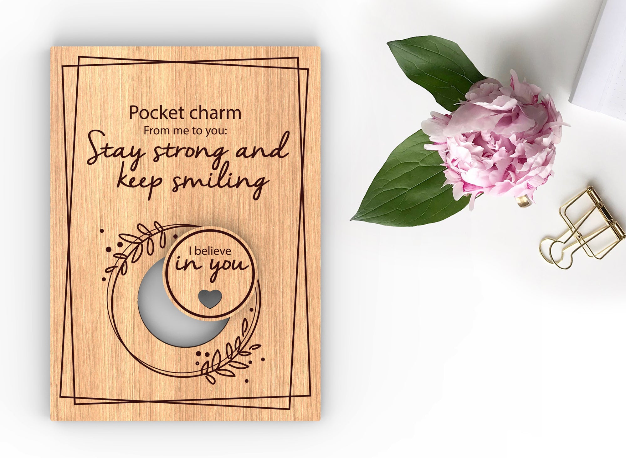 Pocket Hug I believe In You Token P03611