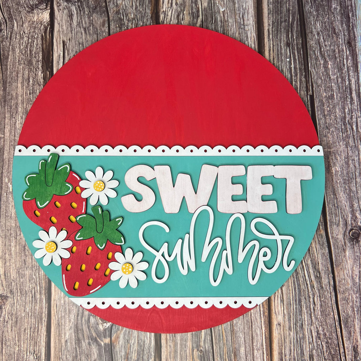Strawberry Sweet Summer 3D DOOR HANGER - P014131